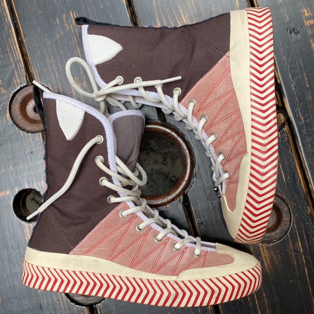 ACNE STUDIOS *RARE* COLOUR BLOCKED HIGH-TOP SNEAKERS - Picture 12 of 17